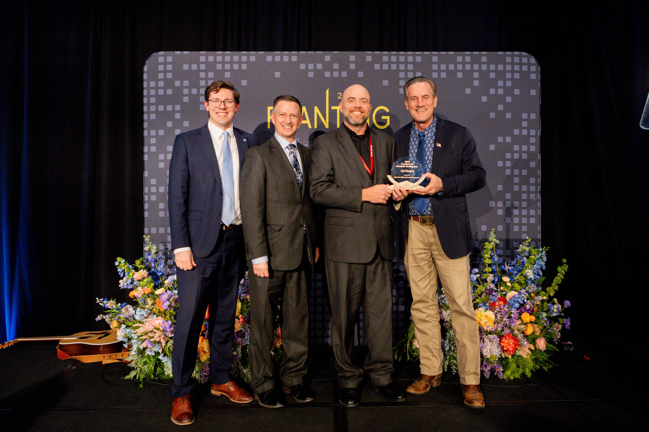 Ted Haeder, Governor Larry Rhoden, Commissioner Fiala, Deputy Commissioner Jesse Fonkert