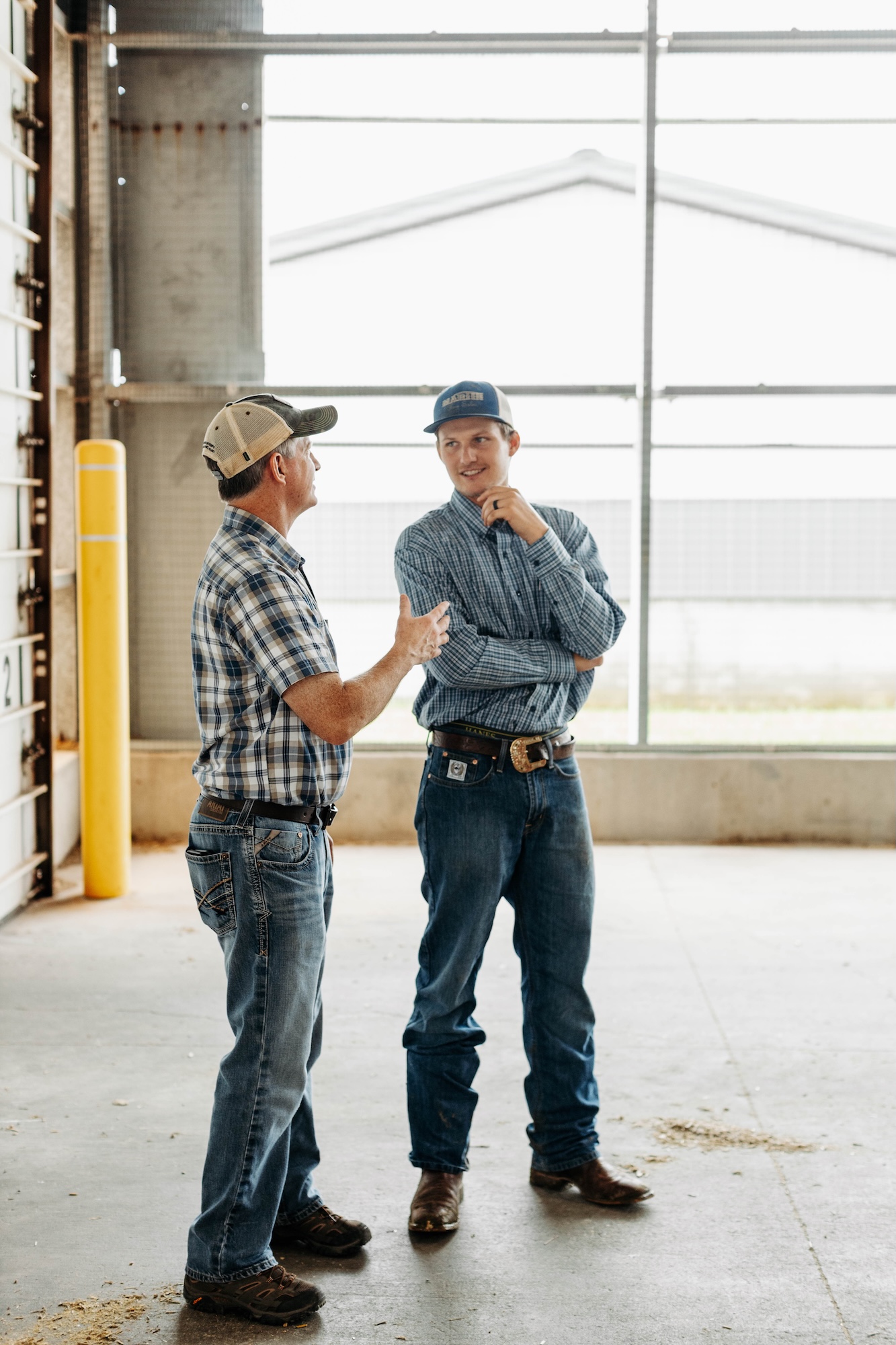 Two men in conversation
